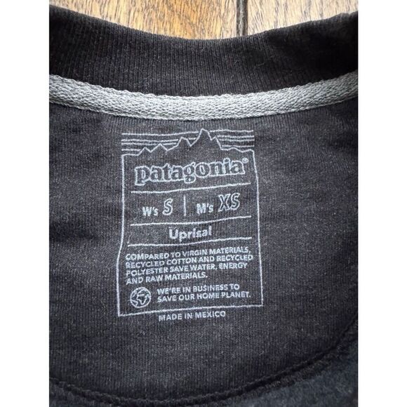 Patagonia Fitz Roy Icon Uprisal Crew Sweatshirt Men’s XS / Womens S Black NWT - Picture 7 of 8
